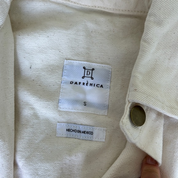 Dafrehica White Denim Vest - Picture 4 of 4